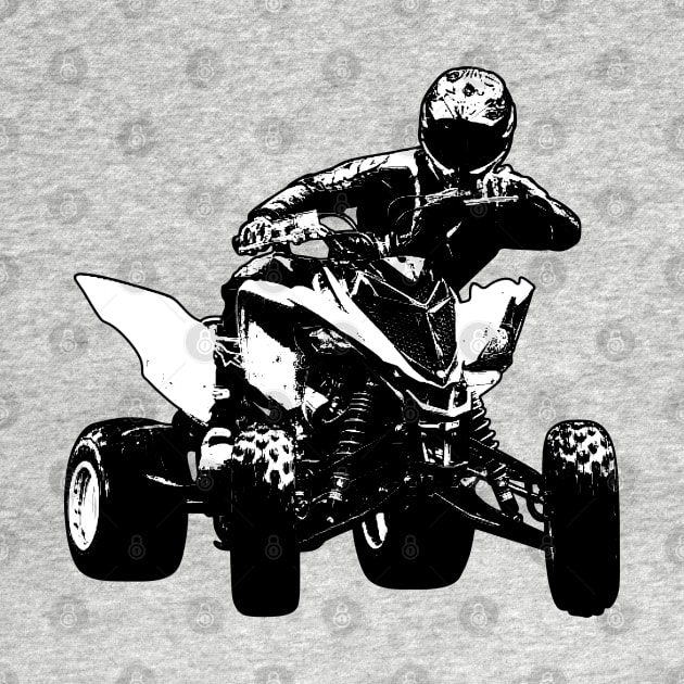 ATV Raptor Black and White by KAM Std